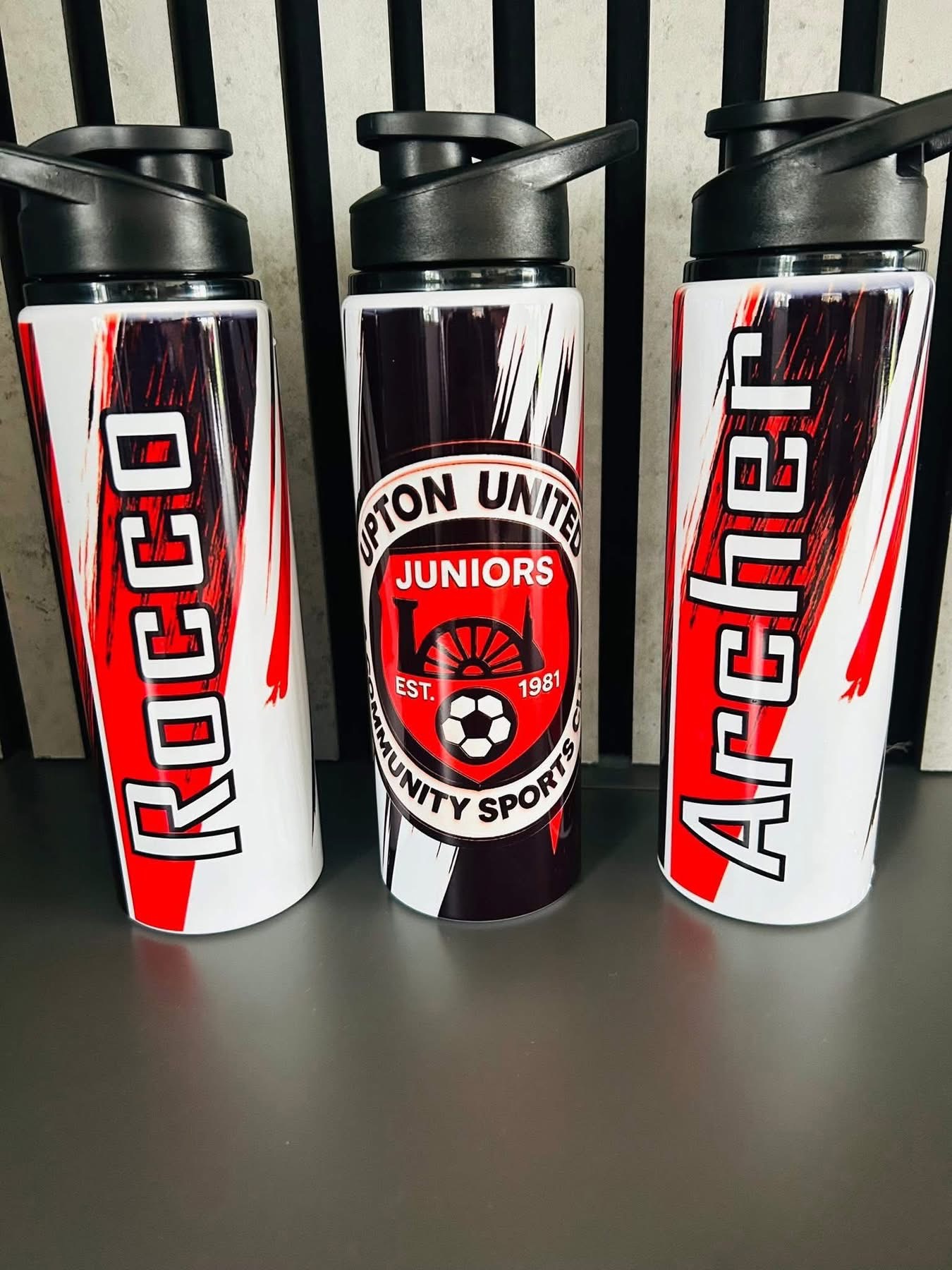 Personalised water bottles