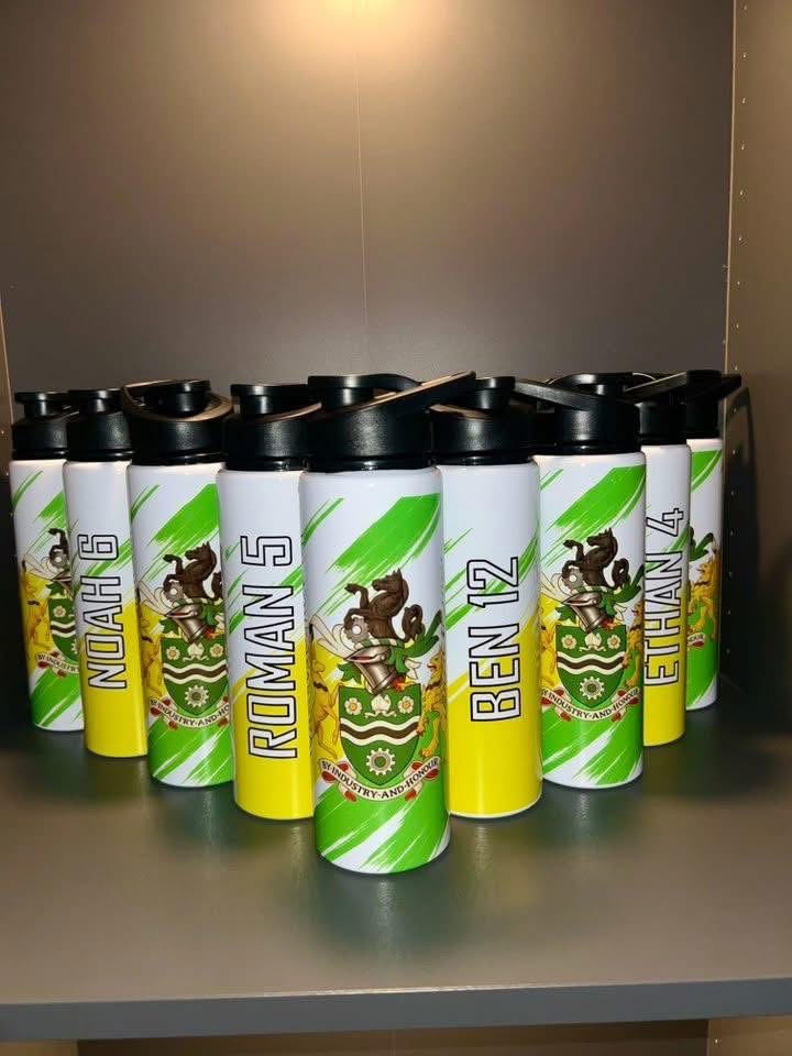 Personalised water bottles
